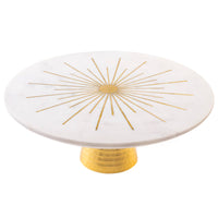 Sunshine Marble Cake Stand, 12"