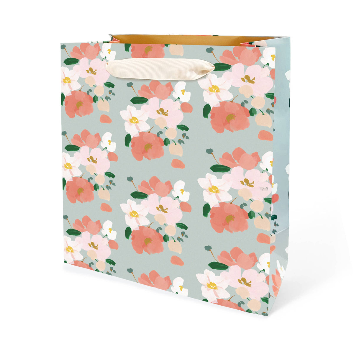 Coral Blooms Gift Bag