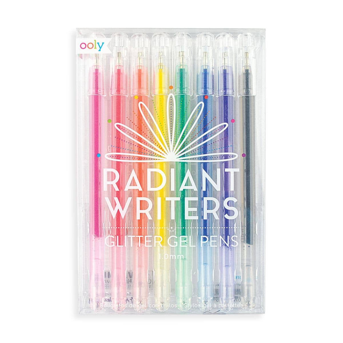 Radiant Writers Glitter Gel Pens - Set of 8