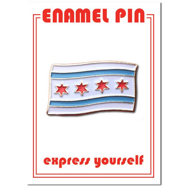 Chicago Flag Pin