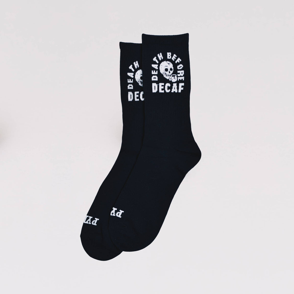 Death Before Decaf Coffee Crew Socks, Valentines Day Gift