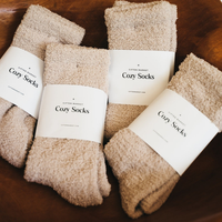 Cozy Cloud Socks - Ivory