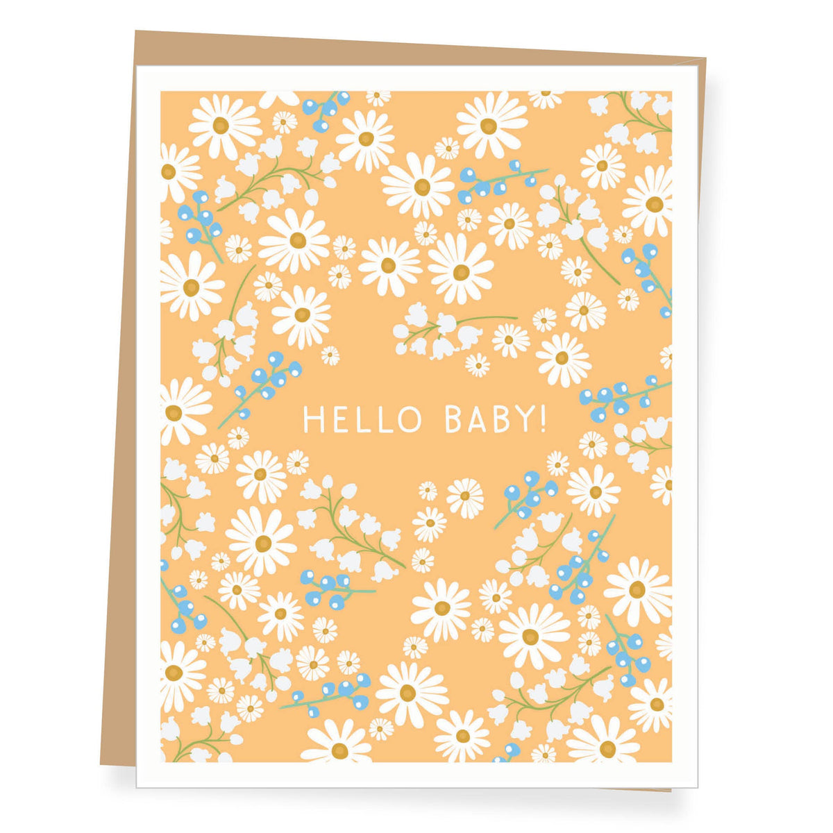 Daisy Hello Baby New Baby Greeting Card