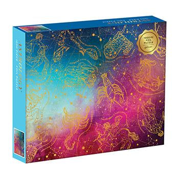 Gold Foil Astrology 1000 Piece Puzzle