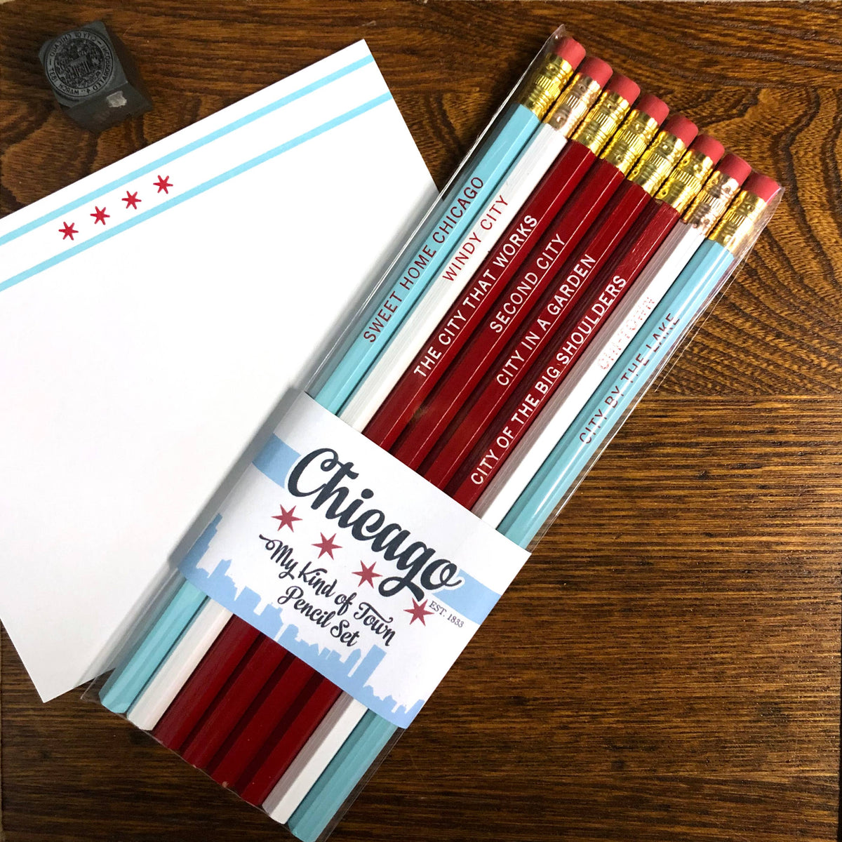 My kind of town pencil set