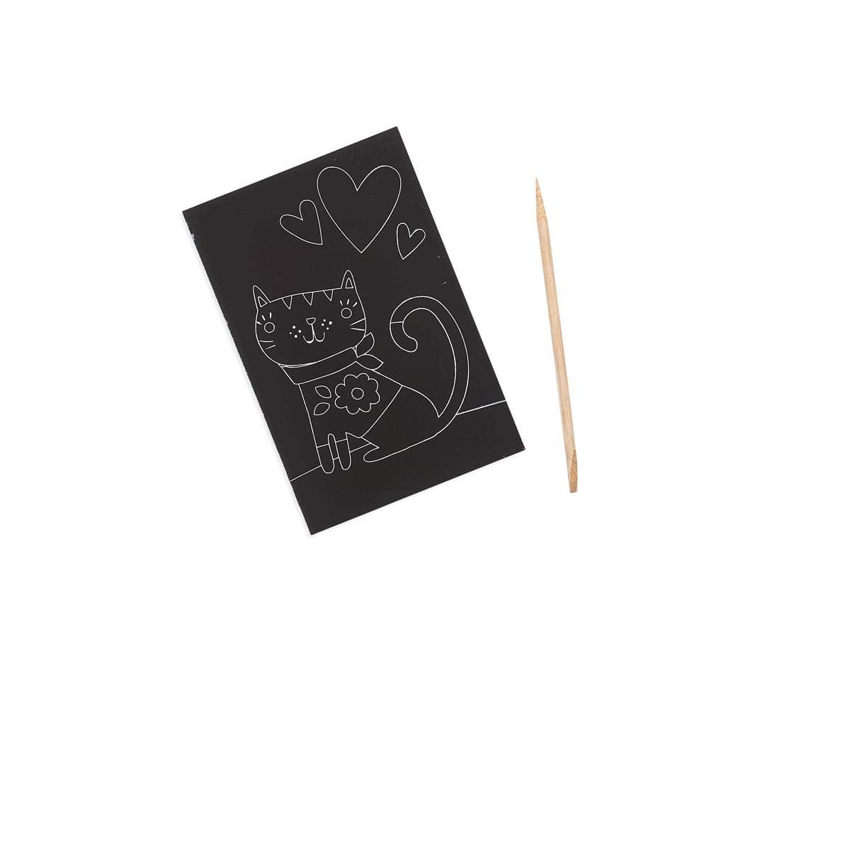 Mini Scratch & Scribble Art Kit: Cutie Cats