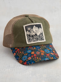 Canvas Trucker Hat - Mountains