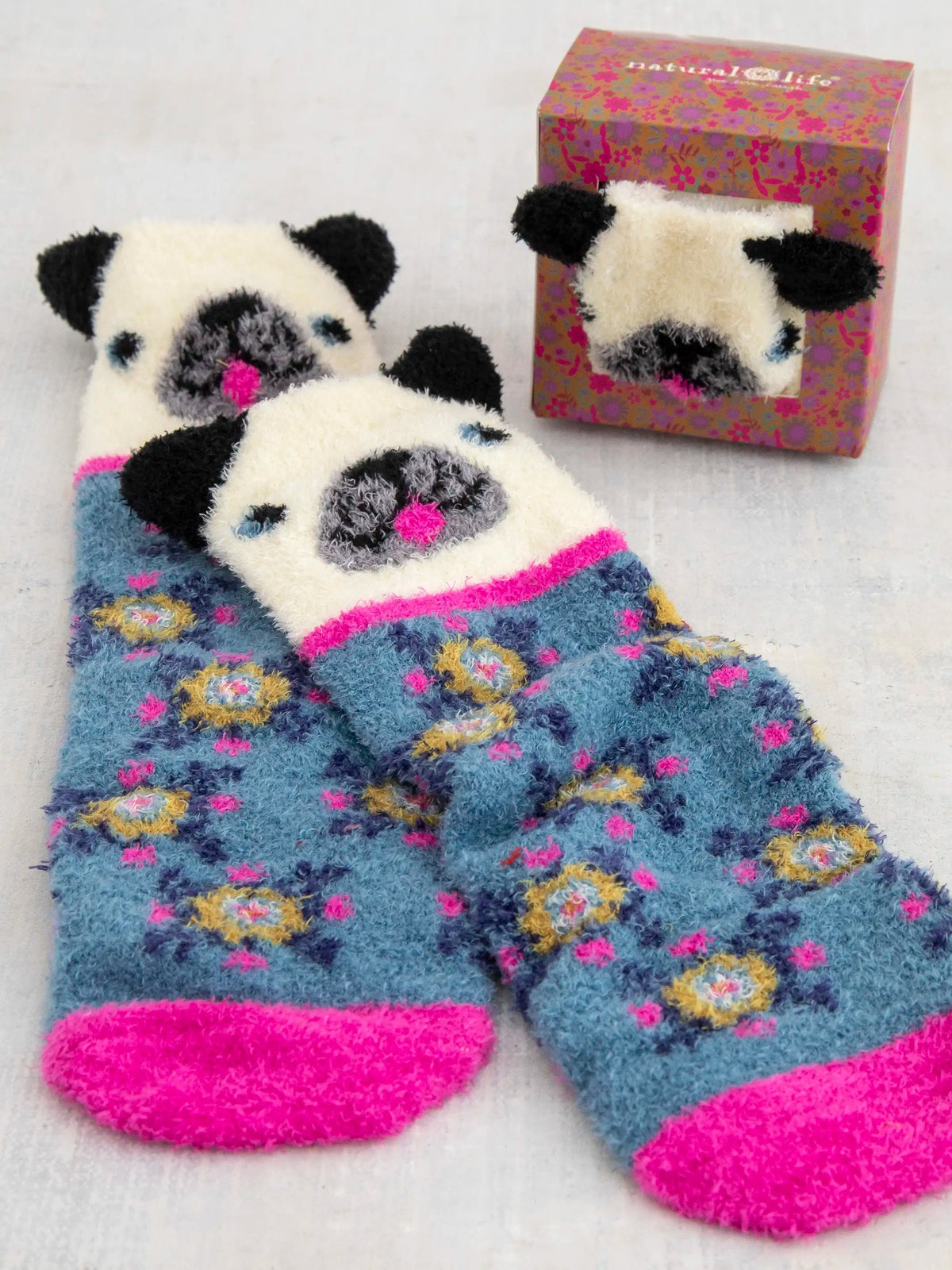 Boxed Cozy Critter Socks