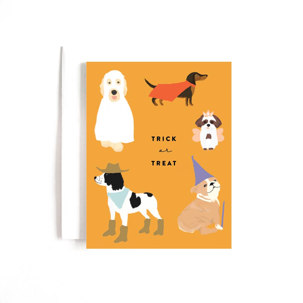 Trick or Treat Dogs Card