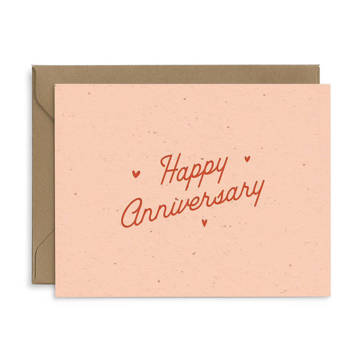 Happy Anniversary Hearts Seeded Plantable Greeting Card