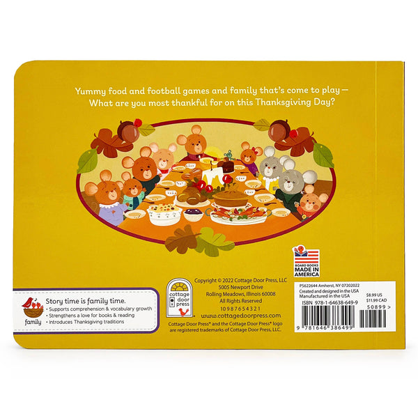 Thankful Thanksgiving Board Book