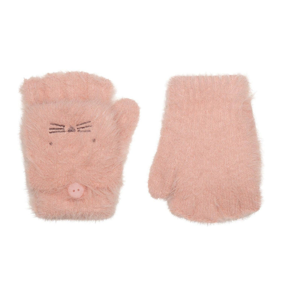 Clara Cat Fluffy Gloves 3-6 Years