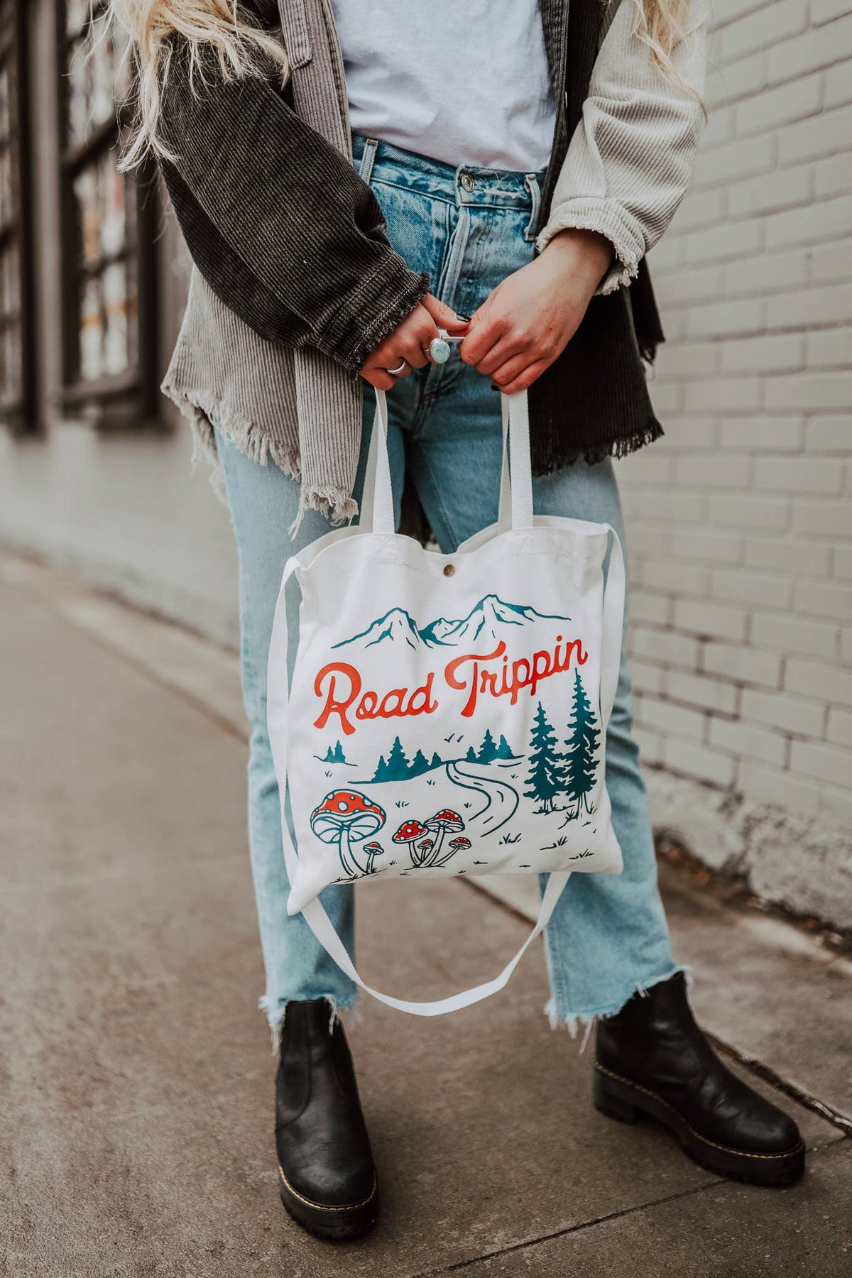 Road Trippin Canvas Tote Bag