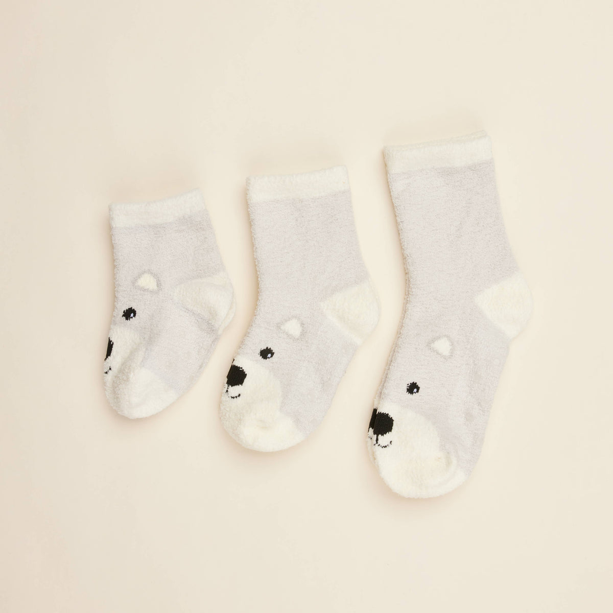 Marshmallow Bear Crew Kids Socks