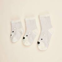 Marshmallow Bear Crew Kids Socks