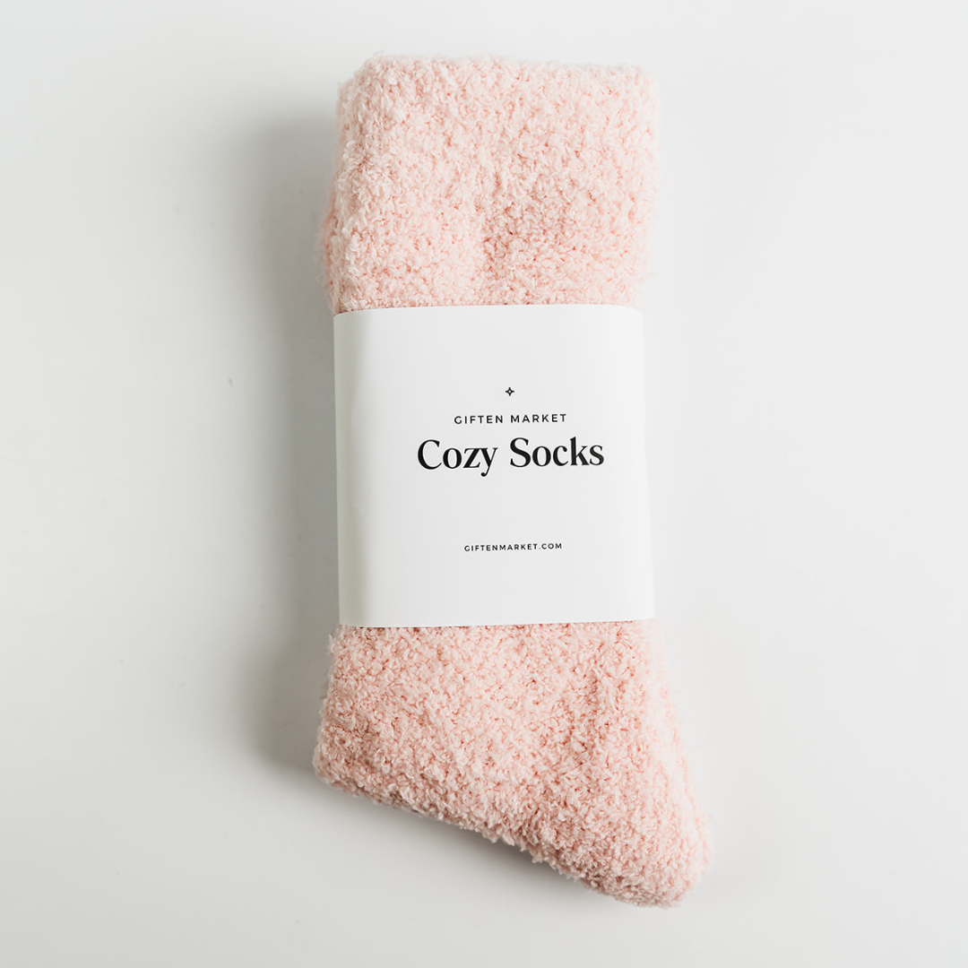 Cozy Cloud Socks - Seashell Pink