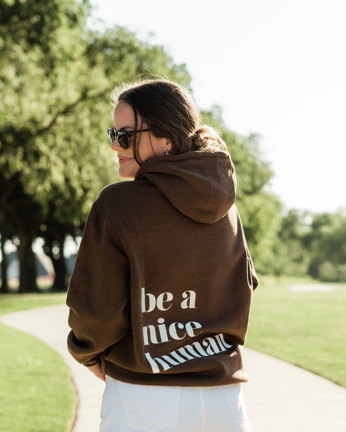 Be A Nice Human Hooded Sweatshirt