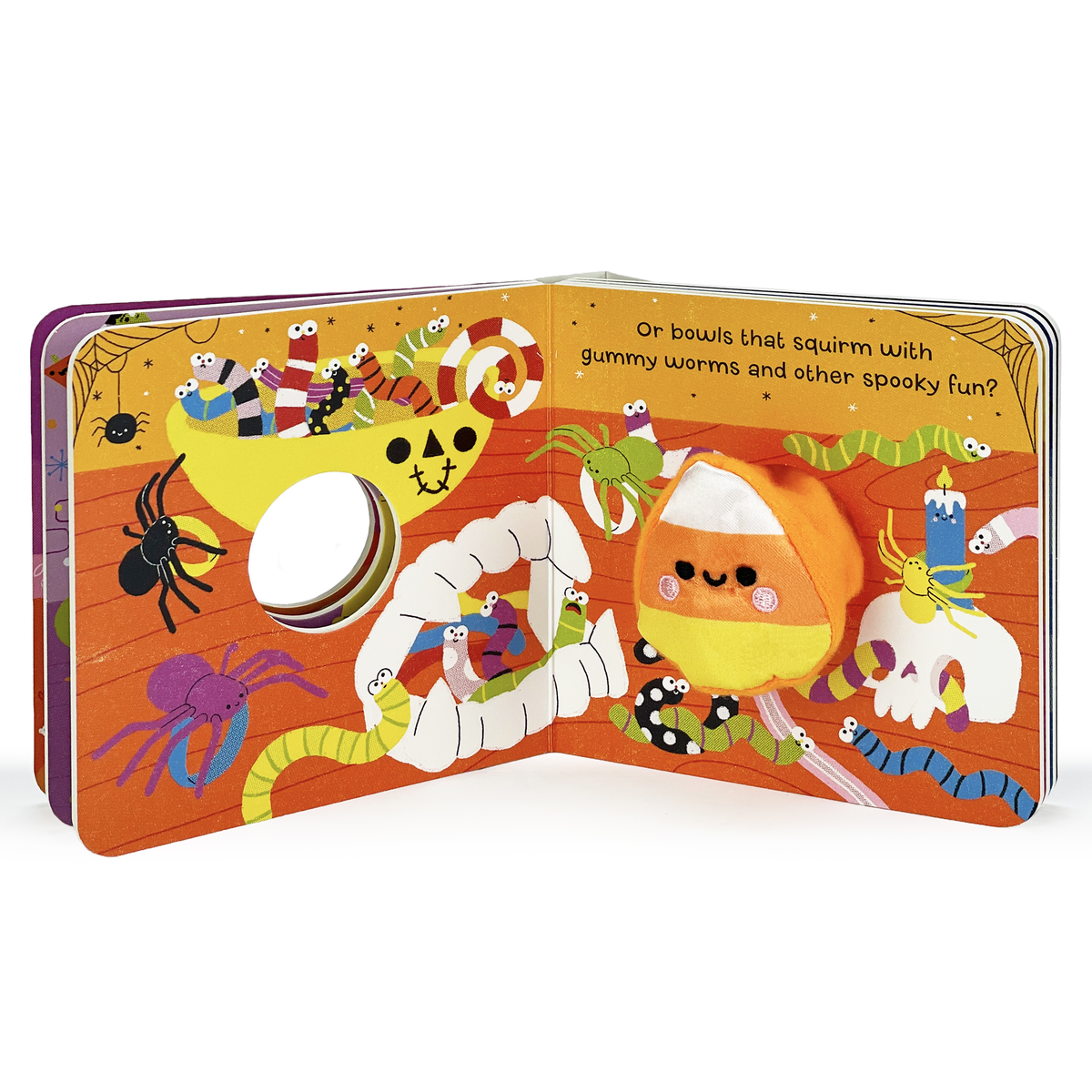 Candy Corn Halloween Lift-a-Flap Finger Puppet Board Book