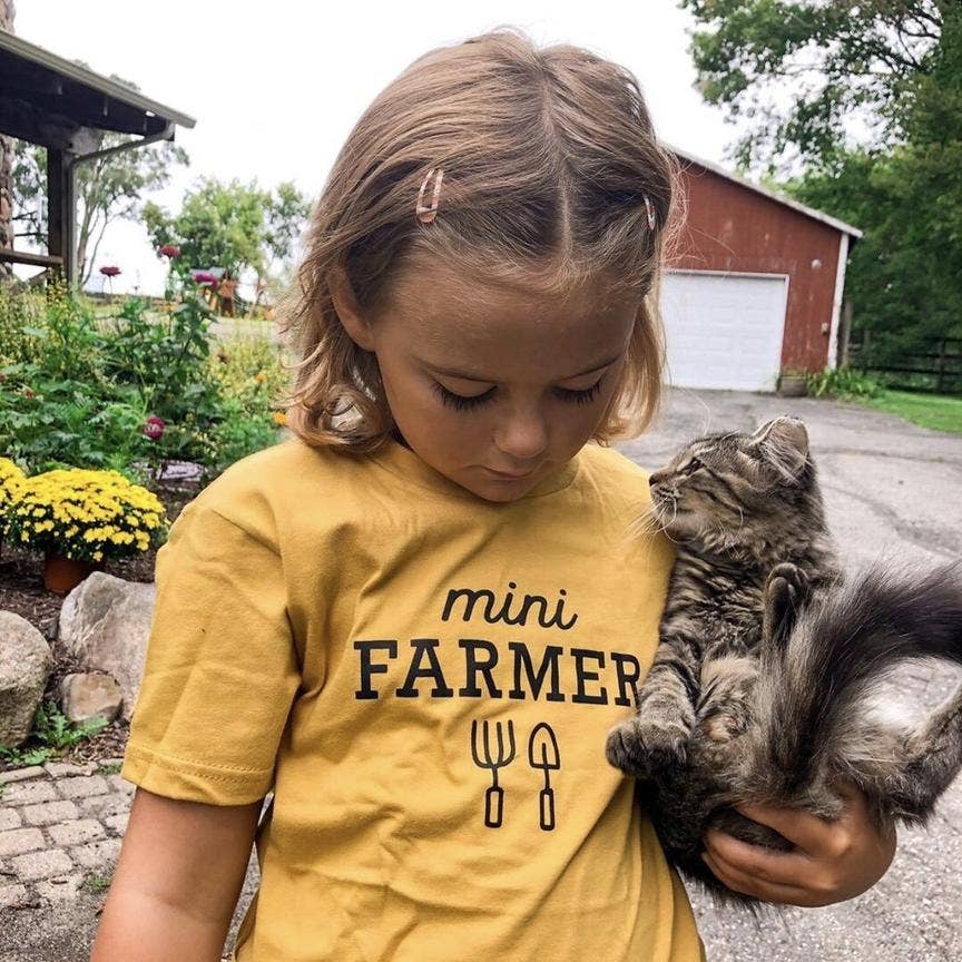 Mini Farmer T shirt | Kids Graphic Tee | Kids Clothes | Summer 2024