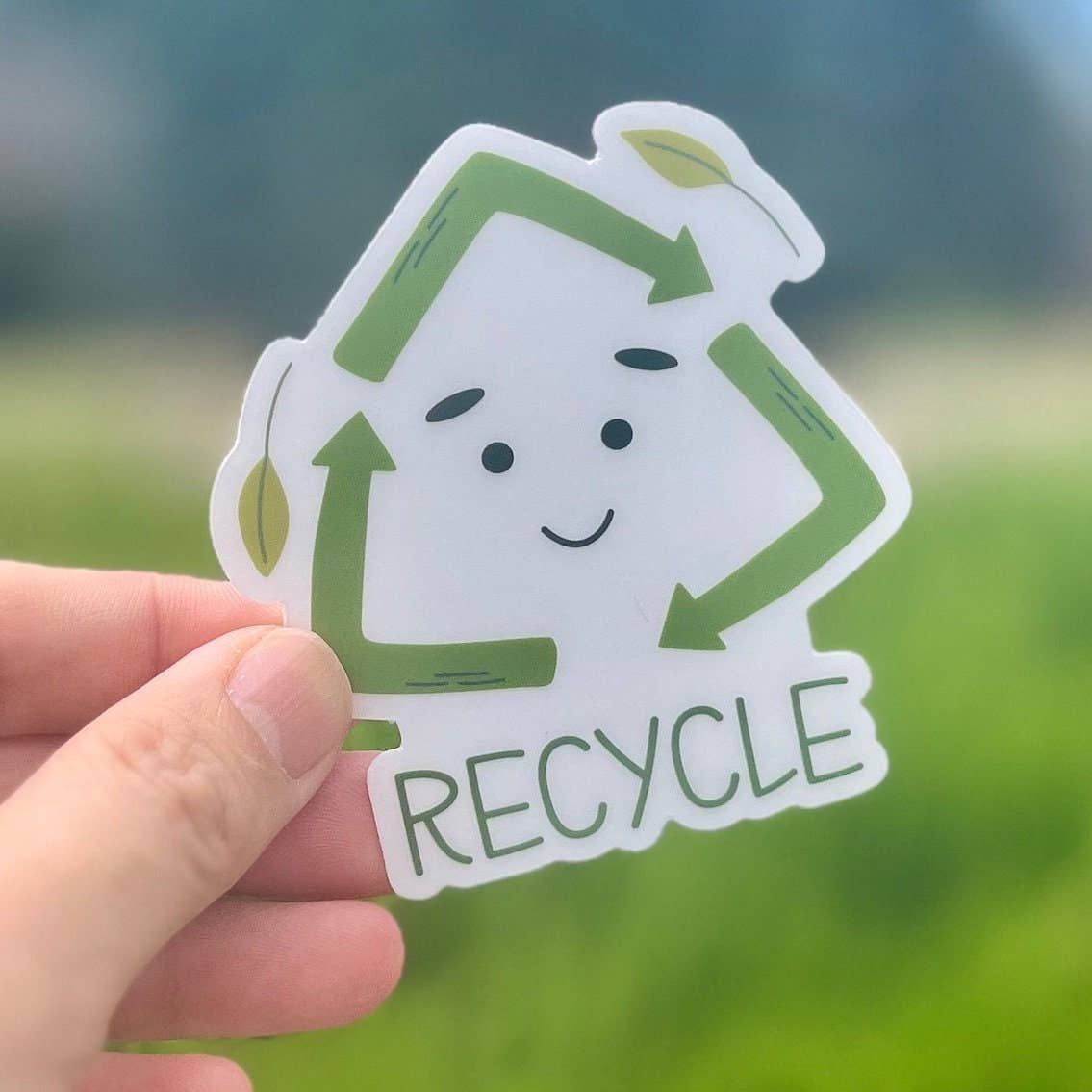 Smiley Recycle Sticker