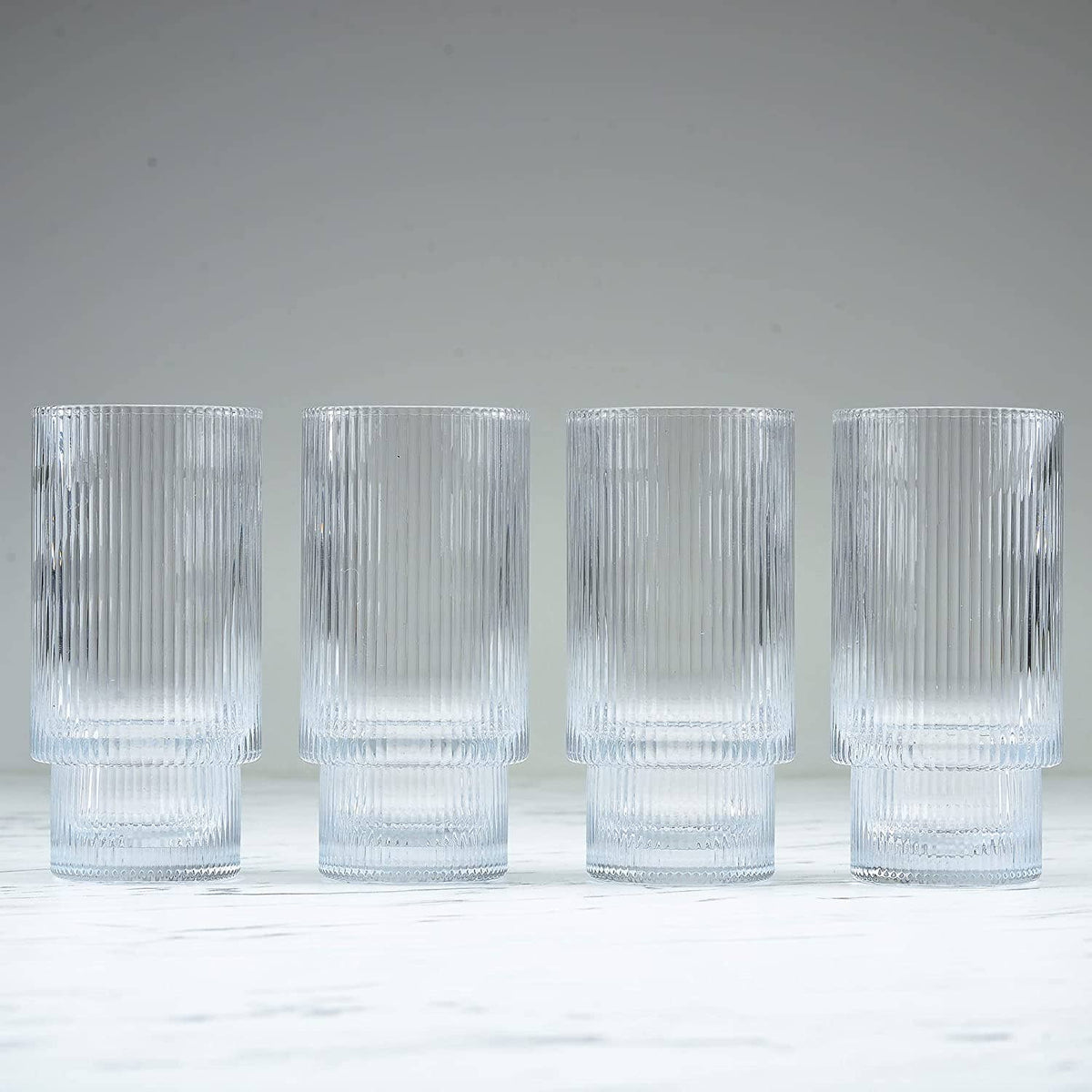 Ripple Drinking Glasses (Set of 4)