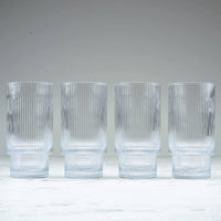 Ripple Drinking Glasses (Set of 4)