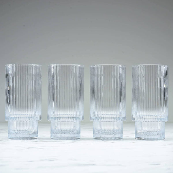 Ripple Drinking Glasses (Set of 4)