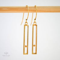 Slim Bar Mustard Seed Earring