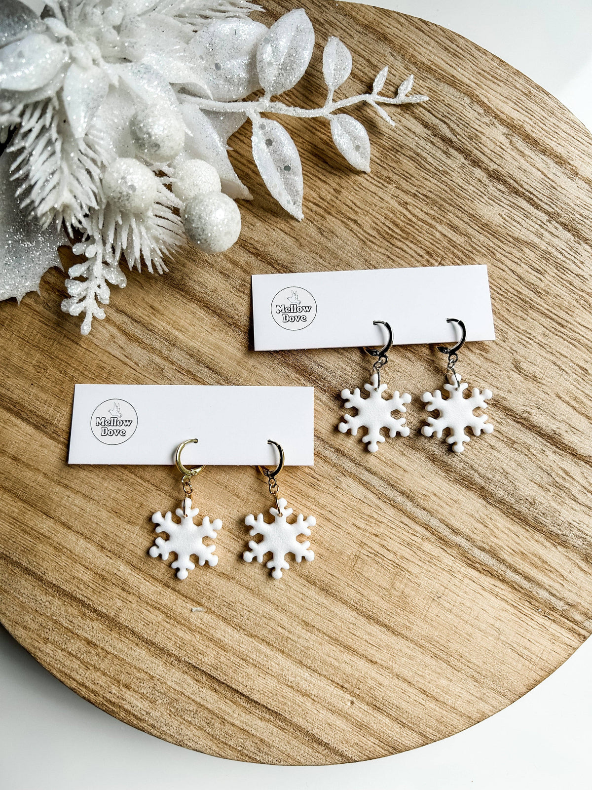 Snowflake Dangle | Boho Winter Earrings