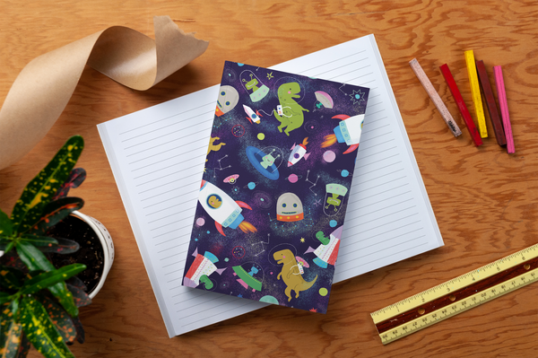 Space Dinos Classic Layflat Journal Notebook