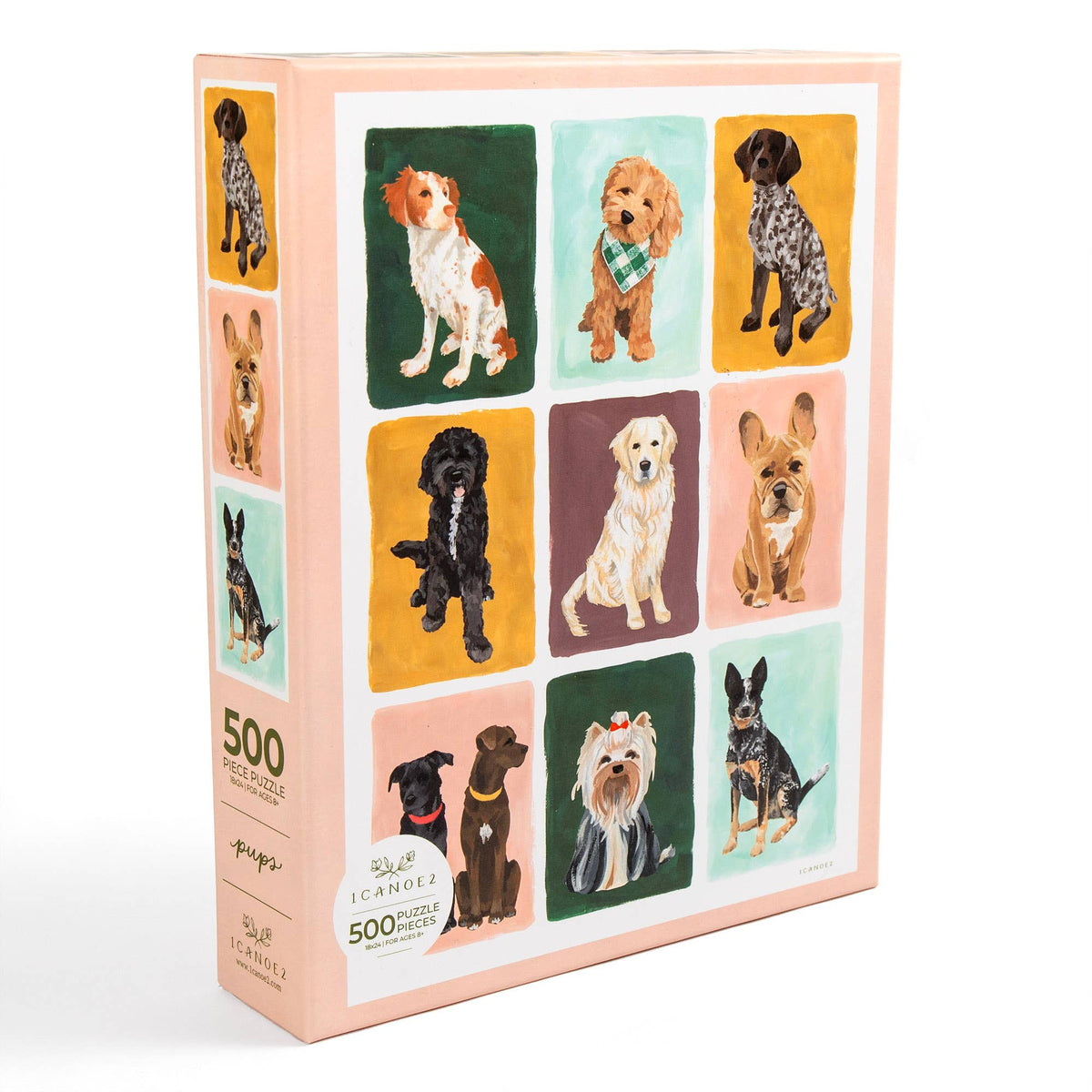 Furry Friends Dogs Grid - 500 Piece Jigsaw Puzzle