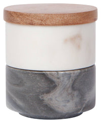 White Slate Marble Salt Cellar