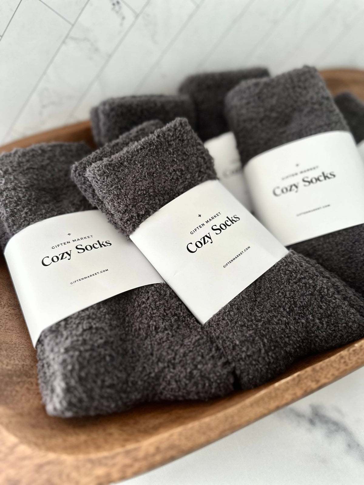 Cozy Cloud Socks - Charcoal