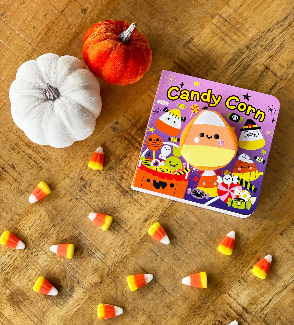 Candy Corn Halloween Lift-a-Flap Finger Puppet Board Book