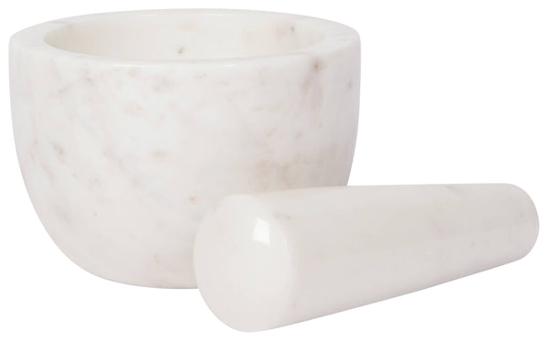 White Marble Mortar and Pestle