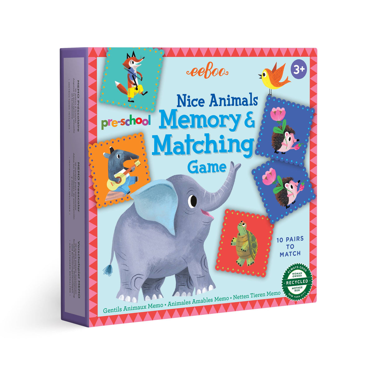 Preschool Animals Memory Game