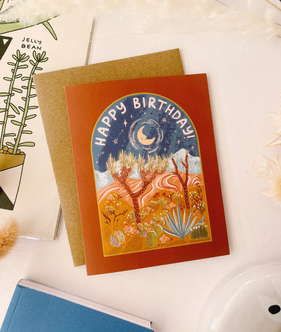 Desert Happy Birthday Greeting Card