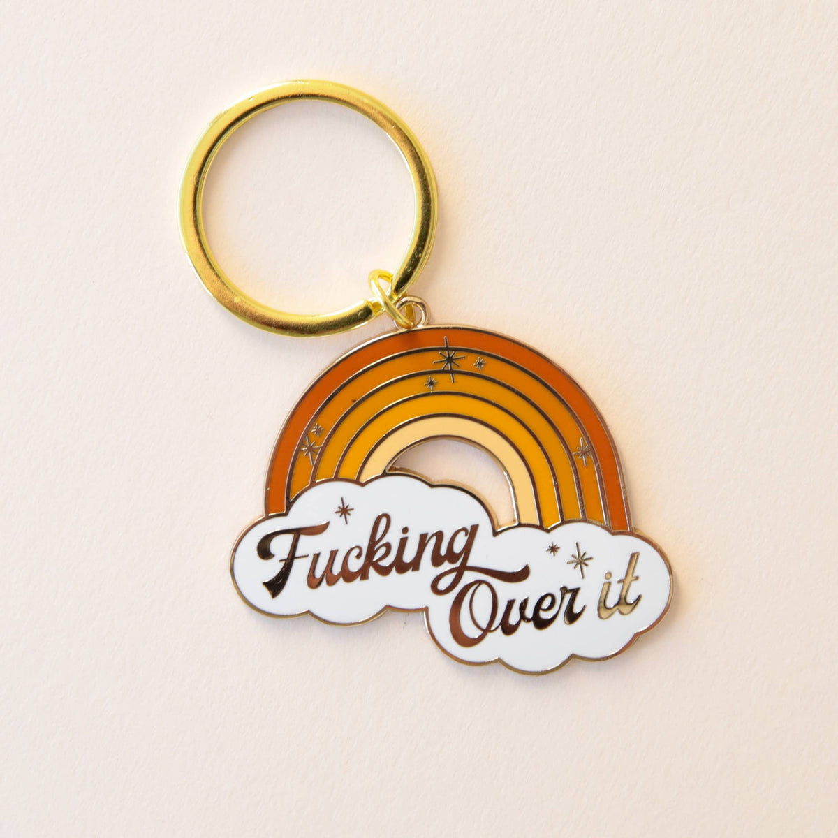 F*cking Over It Keychain