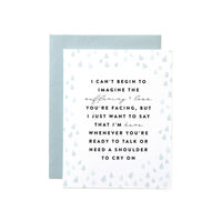 I'm here Sympathy Card