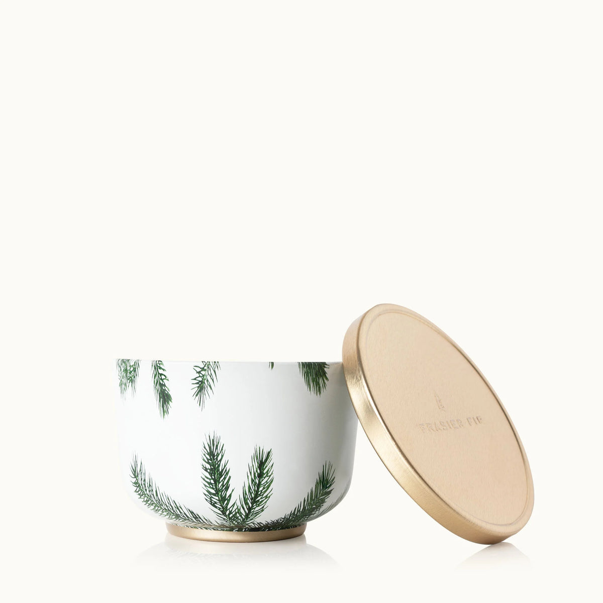 Frasier Fir Candle Tin, Gold Lid